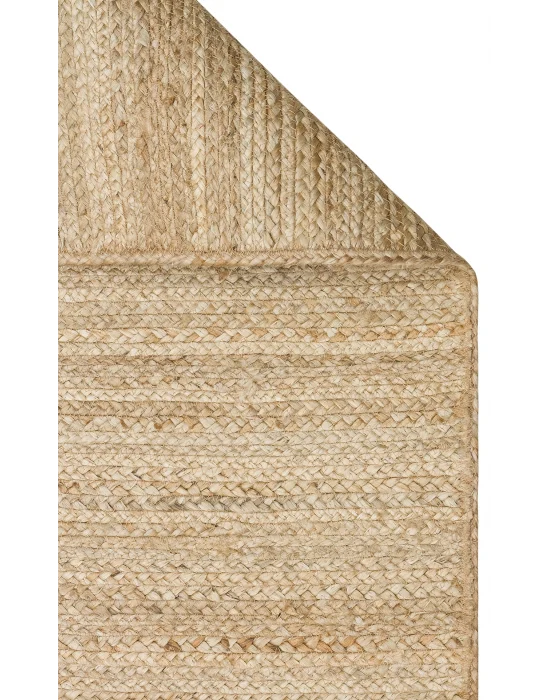 FLATWEAVE KILIM 0796 El Dokuma Naturel Jüt Hasır Halı