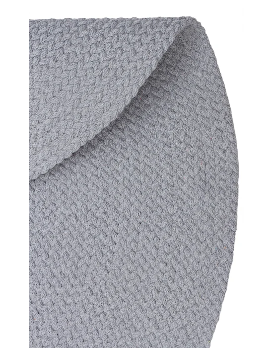 Flatweave Ptn 18 Grey Ct Q Renkli Jüt Görünümlü Hasır Örgü Halı