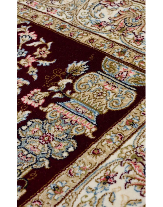 Isfahan Scd 01 Red Klasik Desenli Yüksek Kalite Sık Dokuma Seccade