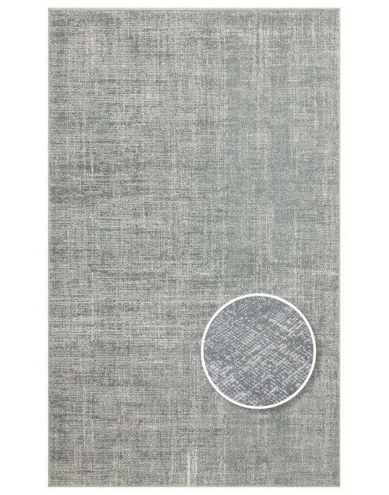 Kalahari Plain Grey Özel Dokuma Tekniği ile Üretilen Modern Sade Desenli Makine Halısı
