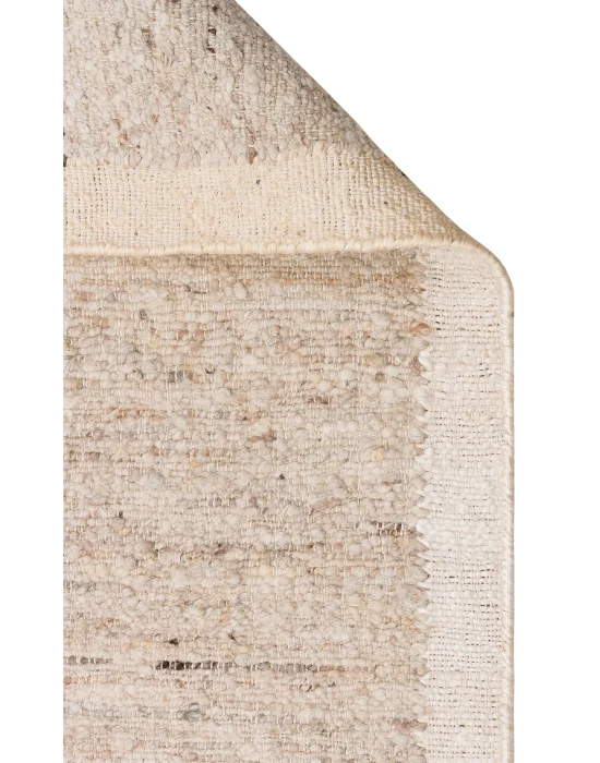 Lhasa Lhs 01 Grey  Cream  Yün ve Jüt ile Üretilen Örme El Dokuma Halı
