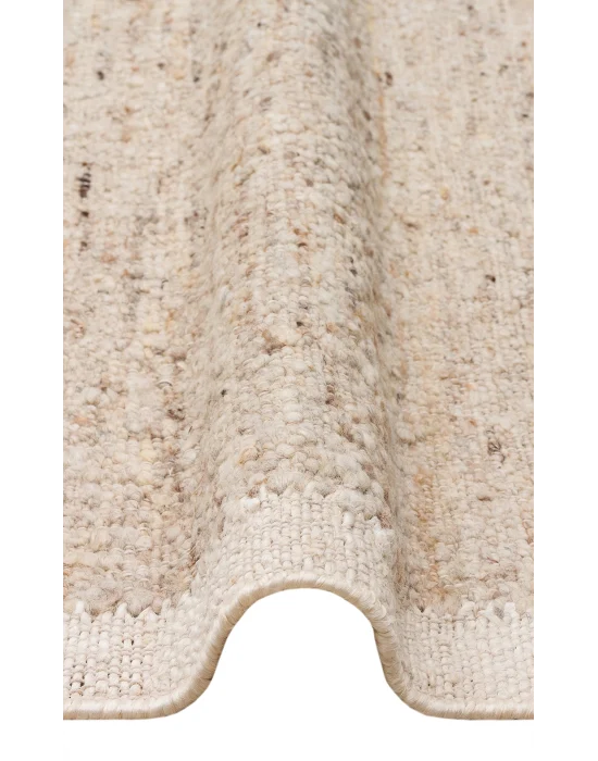 Lhasa Lhs 01 Grey  Cream  Yün ve Jüt ile Üretilen Örme El Dokuma Halı