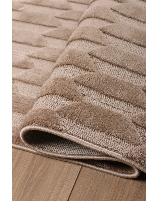 Malibu 9187A Bej Modern Makine Halısı ✄