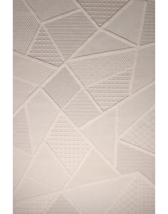 Mondeo 32981A Krem Modern Desenli Dekoratif Makine Halısı