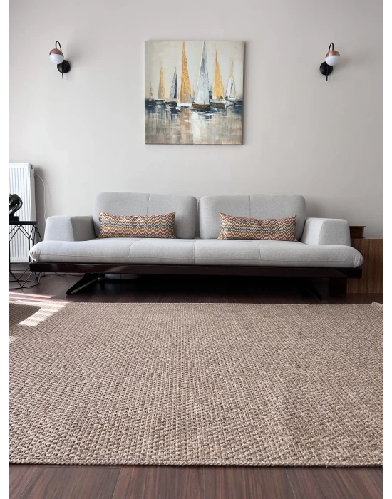 Dhoku DH001 Devetüyü Rustik Modern Örme Kilim - indoor & outdoor