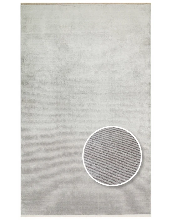 Napoli NAP 01 Grey Sade Desenli Modern Sık Dokuma Makine Halısı