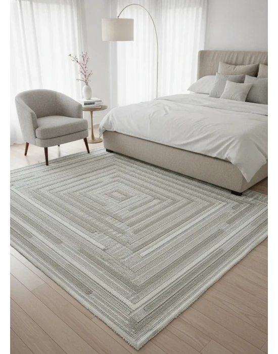 Narbe NB02 Bukle Modern Desenli Makine Halısı