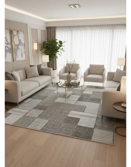 Narbe NB03 Bukle Modern Desenli Makine Halısı
