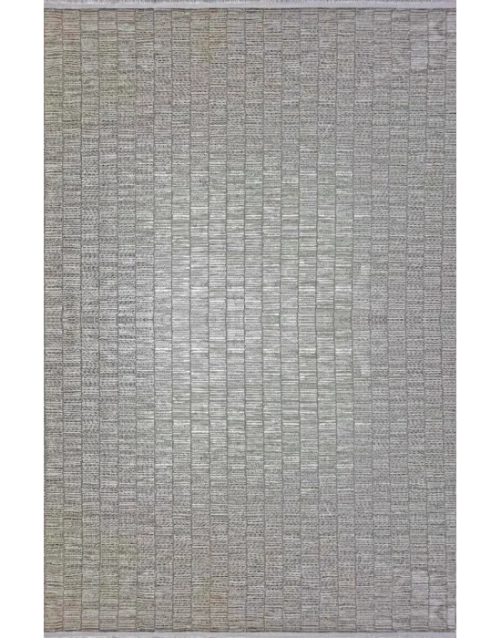 Runner RUN-2 Krem Vizon Modern Dekoratif Makine Halısı