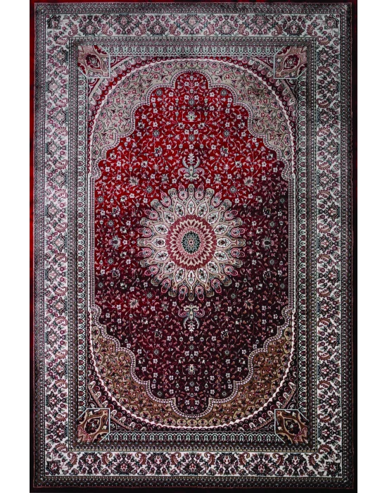 Zeyrek 802 Kırmızı Klasik Desen Makine Halısı