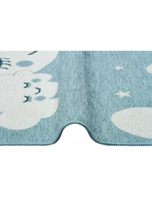 NOA BABY HALI 0022 Yıkanabilir Çift Taraflı Yumuşak Dokulu İnce Çocuk-Bebek Odası Halısı