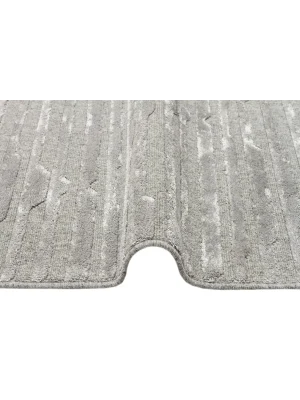 ZENITH HALI 0015 Yüksek Alçak Dokulu Naturel Yün ve Viskon Modern Dokuma Halı