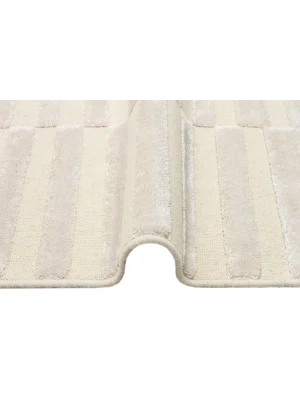 ZENITH HALI 0079 Yüksek Alçak Dokulu Naturel Yün ve Viskon Modern Dokuma Halı