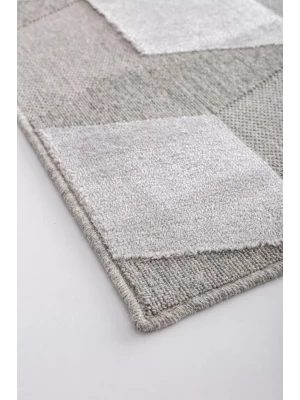 ZENITH HALI 0034 Yüksek Alçak Dokulu Naturel Yün ve Viskon Modern Dokuma Halı