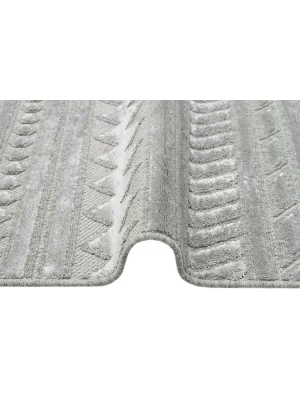 ZENITH HALI 0048 Yüksek Alçak Dokulu Naturel Yün ve Viskon Modern Dokuma Halı