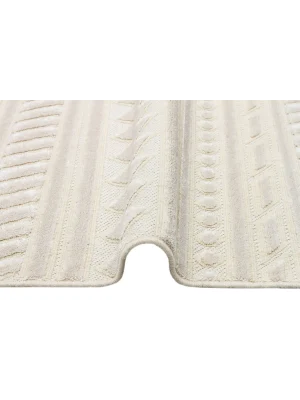 ZENITH HALI 0099 Yüksek Alçak Dokulu Naturel Yün ve Viskon Modern Dokuma Halı