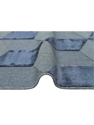 ZENITH DYED HALI 0077 Yüksek Alçak Dokulu Naturel Yün ve Viskon Modern Dokuma Halı