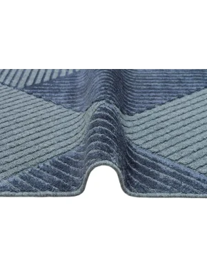 ZENITH DYED HALI 0013 Yüksek Alçak Dokulu Naturel Yün ve Viskon Modern Dokuma Halı