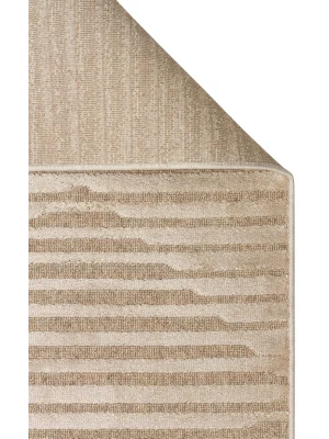 ZENITH HALI 0244 Yüksek Alçak Dokulu Naturel Yün ve Viskon Modern Dokuma Halı