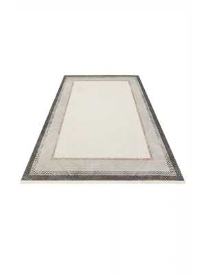 LISBON HALI 0049 Parlak Dokulu Modern Desenli Renkli Metalik Işıltılı Makine Halısı