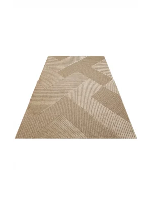 ZENITH HALI 0236 Yüksek Alçak Dokulu Naturel Yün ve Viskon Modern Dokuma Halı