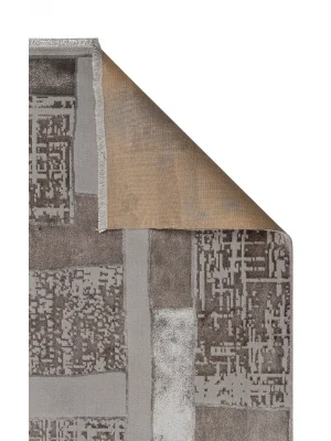 TORINO HALI 0066 Sık Dokuma Dökümlü Yere Oturan Hav Toz Vermez Yıkanabilir Kaymaz Tabanlı Modern Halı