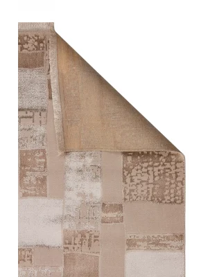 TORINO HALI 0065 Sık Dokuma Dökümlü Yere Oturan Hav Toz Vermez Yıkanabilir Kaymaz Tabanlı Modern Halı