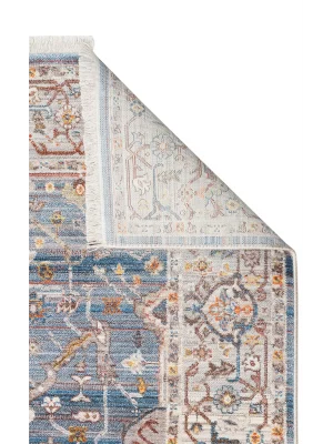 PIETRA HALI 0035 Sıcak Renk Tonlu Etnik Desenli Yumuşak Dokulu Makine Halısı