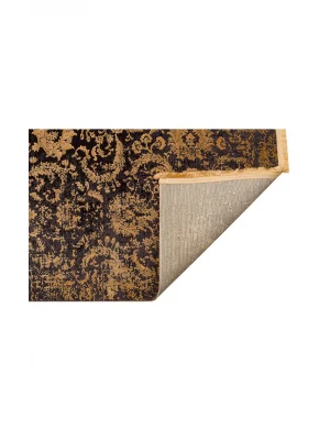 Cordoba Db 02 Antrasit Gold Nw Parlak Yüksek Alçak Dokulu Modern Makine Halısı