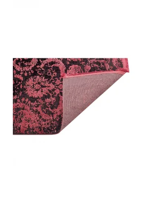 Cordoba Db 02 Antrasit Burgundy Nw Parlak Yüksek Alçak Dokulu Modern Makine Halısı