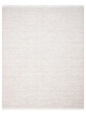 İnci 503 Bej Makinede Yıkanabilen Kaymaz Tabanlı İskandinav Desenli Makine Halısı