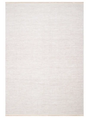 İnci 505 Bej Makinede Yıkanabilen Kaymaz Tabanlı İskandinav Desenli Makine Halısı