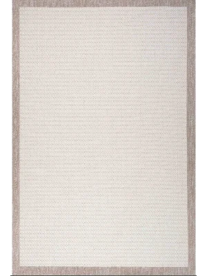 Loris L101 K. Bej Dekoratif Leke Tutmaz Yıkanailir Sisal Halı Kilim