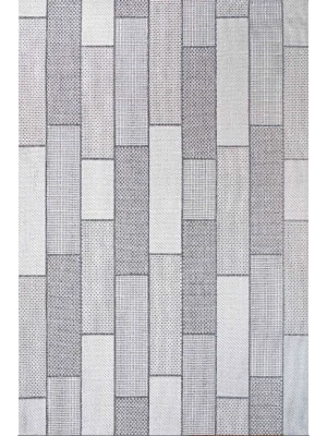 Loris L110 Gri Dekoratif Leke Tutmaz Yıkanailir Sisal Halı Kilim