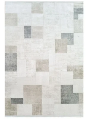 Plain 5097 Vizon Akrilik Hav Vermez Modern Desenli Makine Halısı