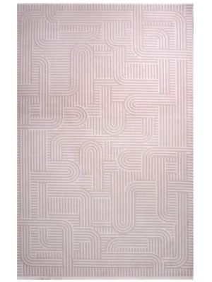 Plain 5336A Krem Akrilik Hav Vermez Modern Desenli Makine Halısı