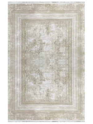 Moda 4005 Bej Akrilik Salon Halısı