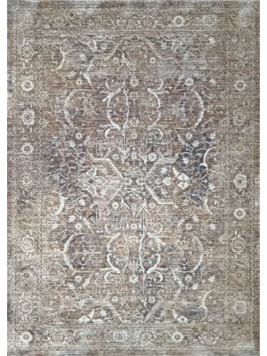 Stella 744 Vizon Bej Eskitme Desenli Makine Halısı