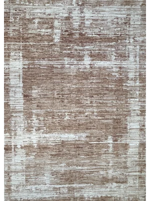 Stella 769 Kahve Eskitme Desenli Makine Halısı