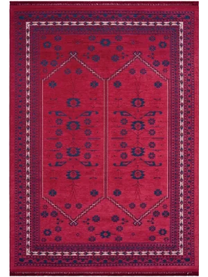 Aras 303 Bordo Otantik Desenli Dekoratif Kilim