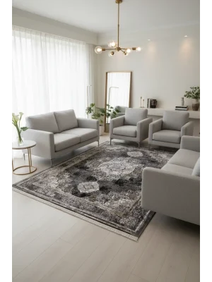 Arora 34678-090 Pamuk Tabanlı Akrilik Salon Halısı