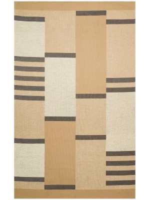 Brooklyn Brk 14 Natural Grey Hasır Görünümlü Kaymaz Renkli Dokuma Modern Kilim