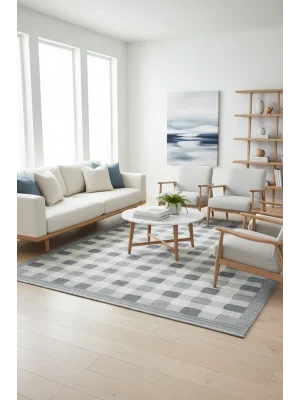 Narbe NB11 Bukle Modern Desenli Makine Halısı