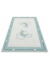 NOA BABY HALI 0021 Yıkanabilir Çift Taraflı Yumuşak Dokulu İnce Çocuk-Bebek Odası Halısı