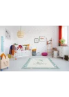 NOA BABY HALI 0021 Yıkanabilir Çift Taraflı Yumuşak Dokulu İnce Çocuk-Bebek Odası Halısı