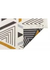 Arya Ar 18 Yellow Grey %100 Geri Dönüşümlü Pamuktan Çift Taraflı Yıkanabilir Modern Dekoratif Kilim