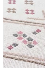 Arya Ar 05 Beige Pink %100 Geri Dönüşümlü Pamuktan Çift Taraflı Yıkanabilir Modern Dekoratif Kilim