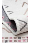 Arya Ar 05 Beige Pink %100 Geri Dönüşümlü Pamuktan Çift Taraflı Yıkanabilir Modern Dekoratif Kilim