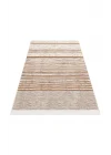 Arya Ar 27 Cream Beige %100 Geri Dönüşümlü Pamuktan Çift Taraflı Yıkanabilir Modern Dekoratif Kilim