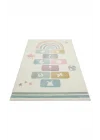 Eko Kids KDS 25 Pastel Sek Sek Desenli Hav Toz Vermez Çocuk Halısı